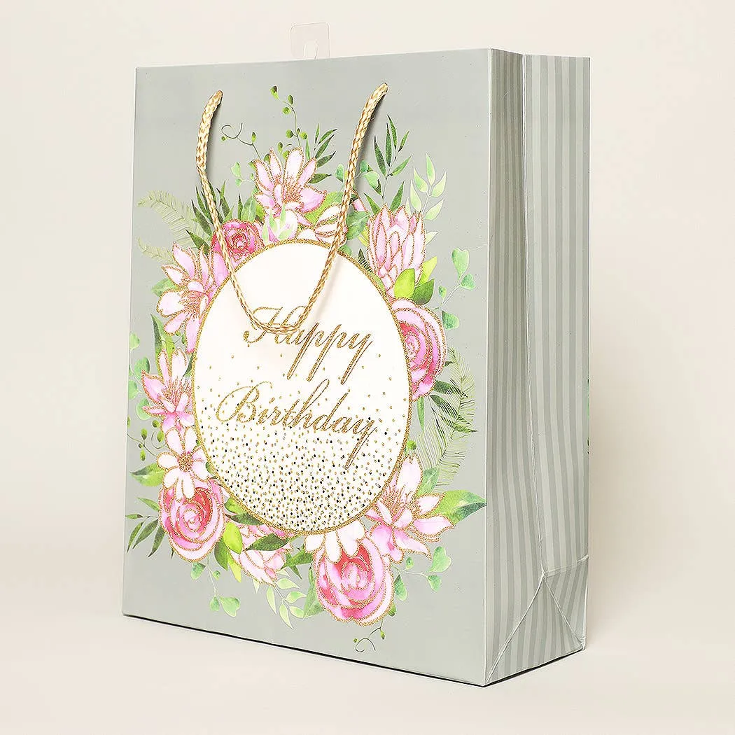 Large Assorted Elegant Birthday Paper Gift Bags