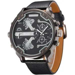 Large Dual-Time-Zone Watch – 2 Color Variants