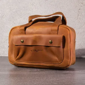 Large Leather Dopp Bag