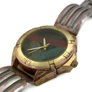 Large Watch with Multi Color Dial