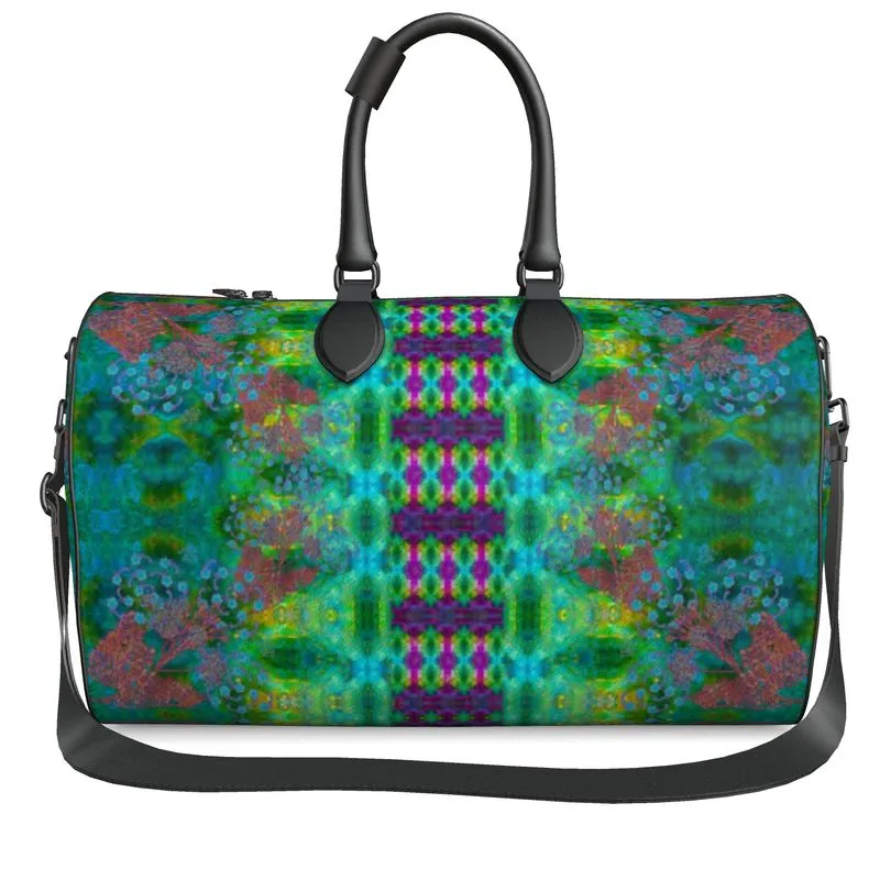 Leather Duffel Bag (WindSong Flower) RJSTH@Fabric #11 RJSTHS2021 RJS
