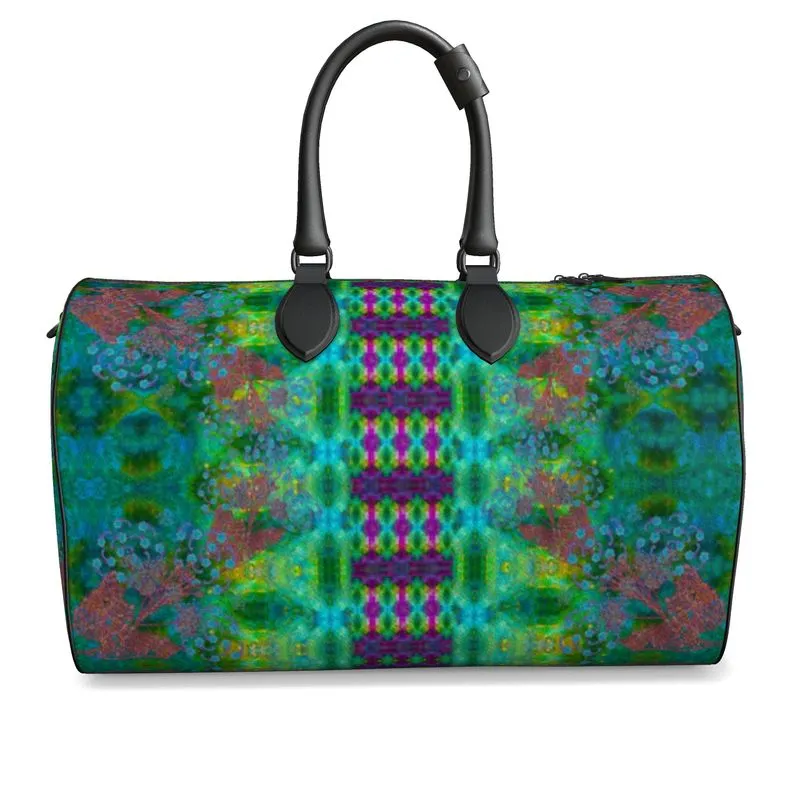 Leather Duffel Bag (WindSong Flower) RJSTH@Fabric #11 RJSTHS2021 RJS