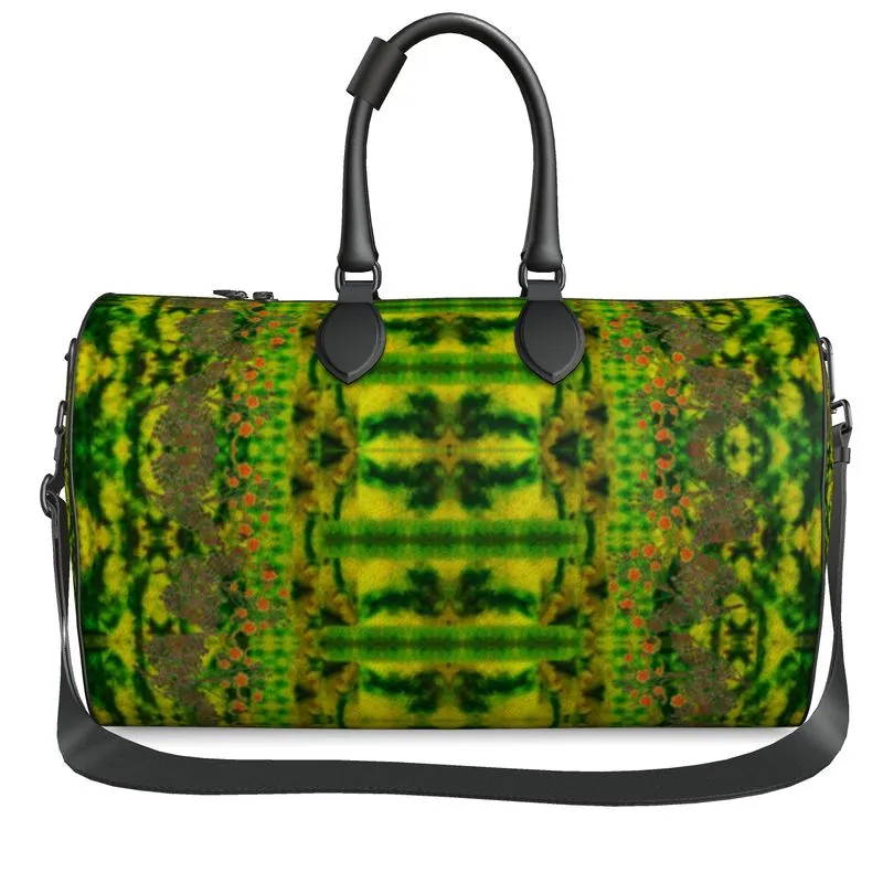 Leather Duffel Bag (WindSong Flower) RJSTH@Fabric #3 RJSTHS2021 RJS