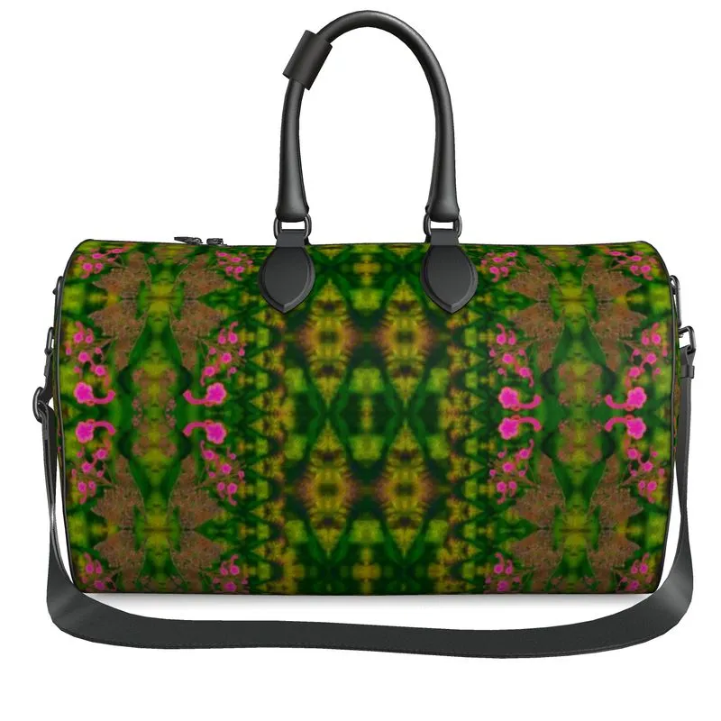 Leather Duffel Bag (WindSong Flower) RJSTH@Fabric #7 RJSTHS2021 RJS