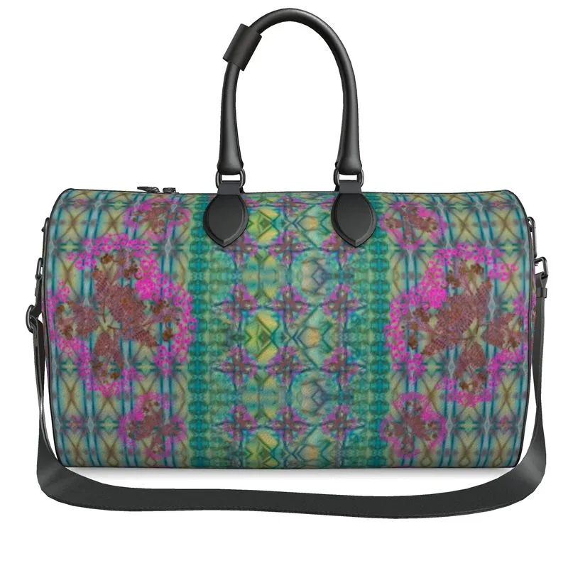 Leather Duffel Bag (WindSong Flower) RJSTH@Fabric #9 RJSTHS2021 RJS