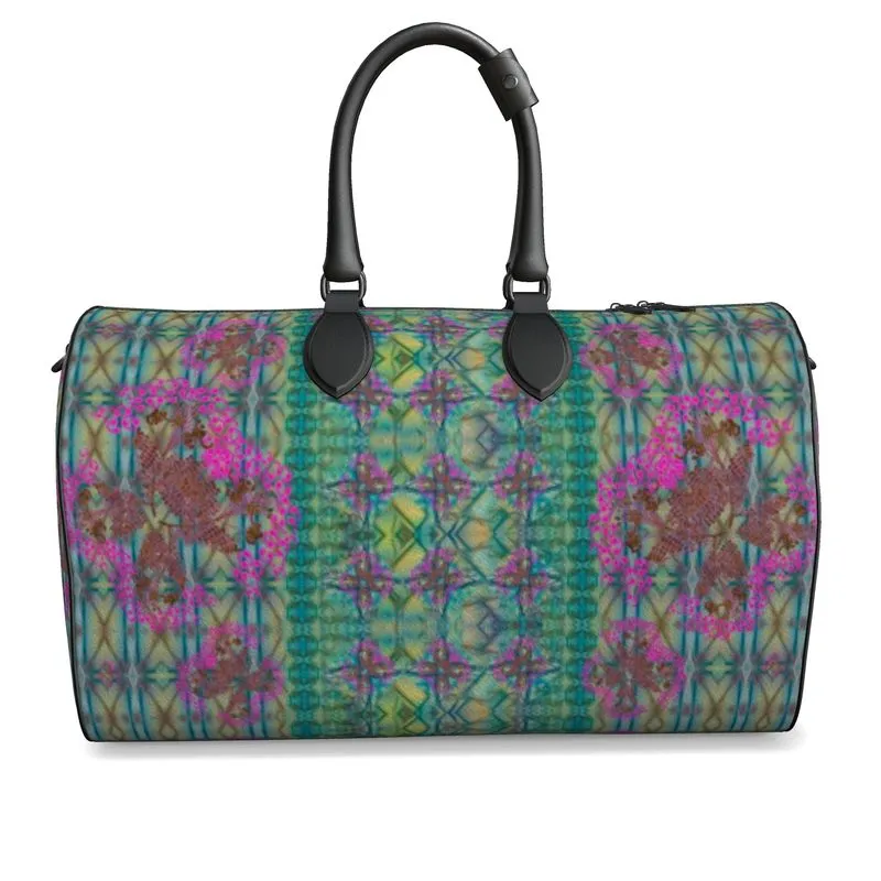 Leather Duffel Bag (WindSong Flower) RJSTH@Fabric #9 RJSTHS2021 RJS