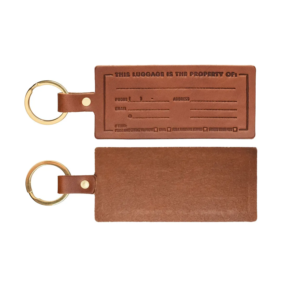 Leather Luggage Tag
