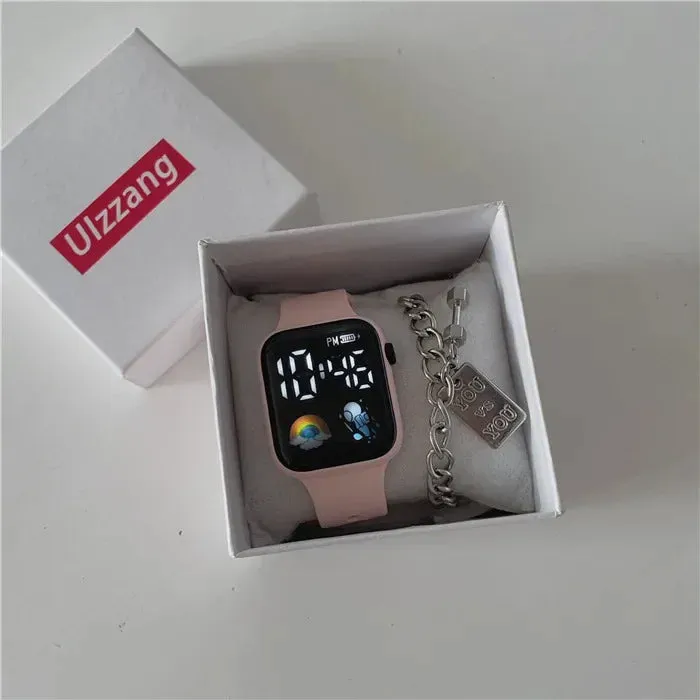 Led Children's Watch Sport Digital Watches Spaceman Silicone Strap Waterproof Electronic Wristwatch for Boys Girls Gift 손목시계
