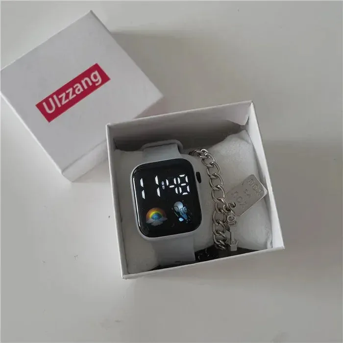 Led Children's Watch Sport Digital Watches Spaceman Silicone Strap Waterproof Electronic Wristwatch for Boys Girls Gift 손목시계
