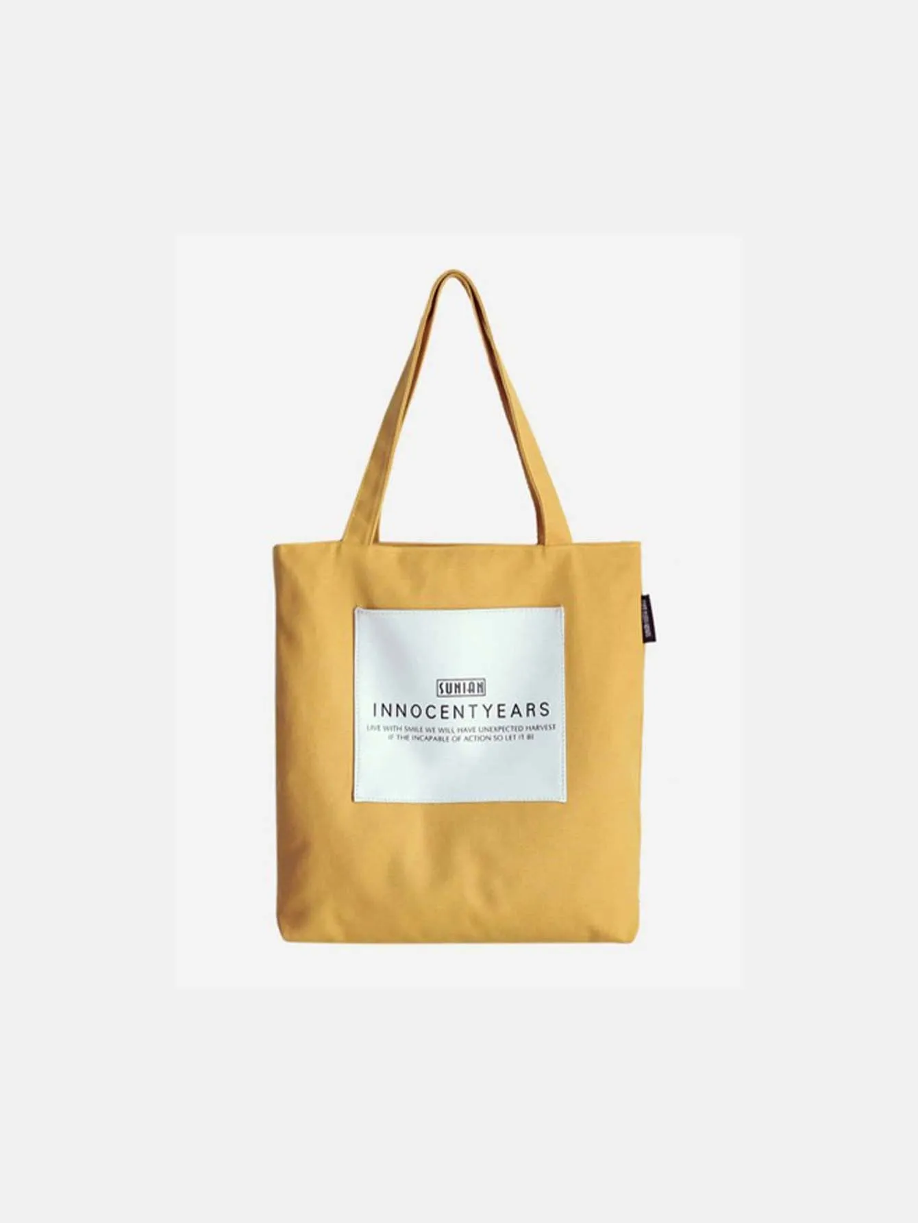 Letter Pattern Canvas Tote Bag - FD ⚡