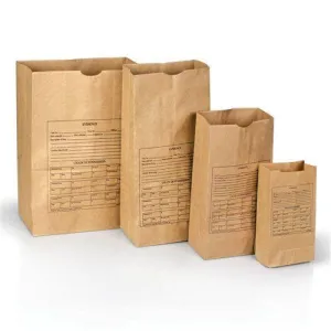Lightning Powder Printed Paper Evidence Bags Various Sizes 100 Pack