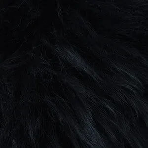 Long Wool Pillow, Black 20" x 20" - Auskin