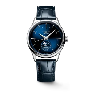 Longines Flagship Heritage 38.5mm Moonphase Blue Dial Men's Watch L48154922