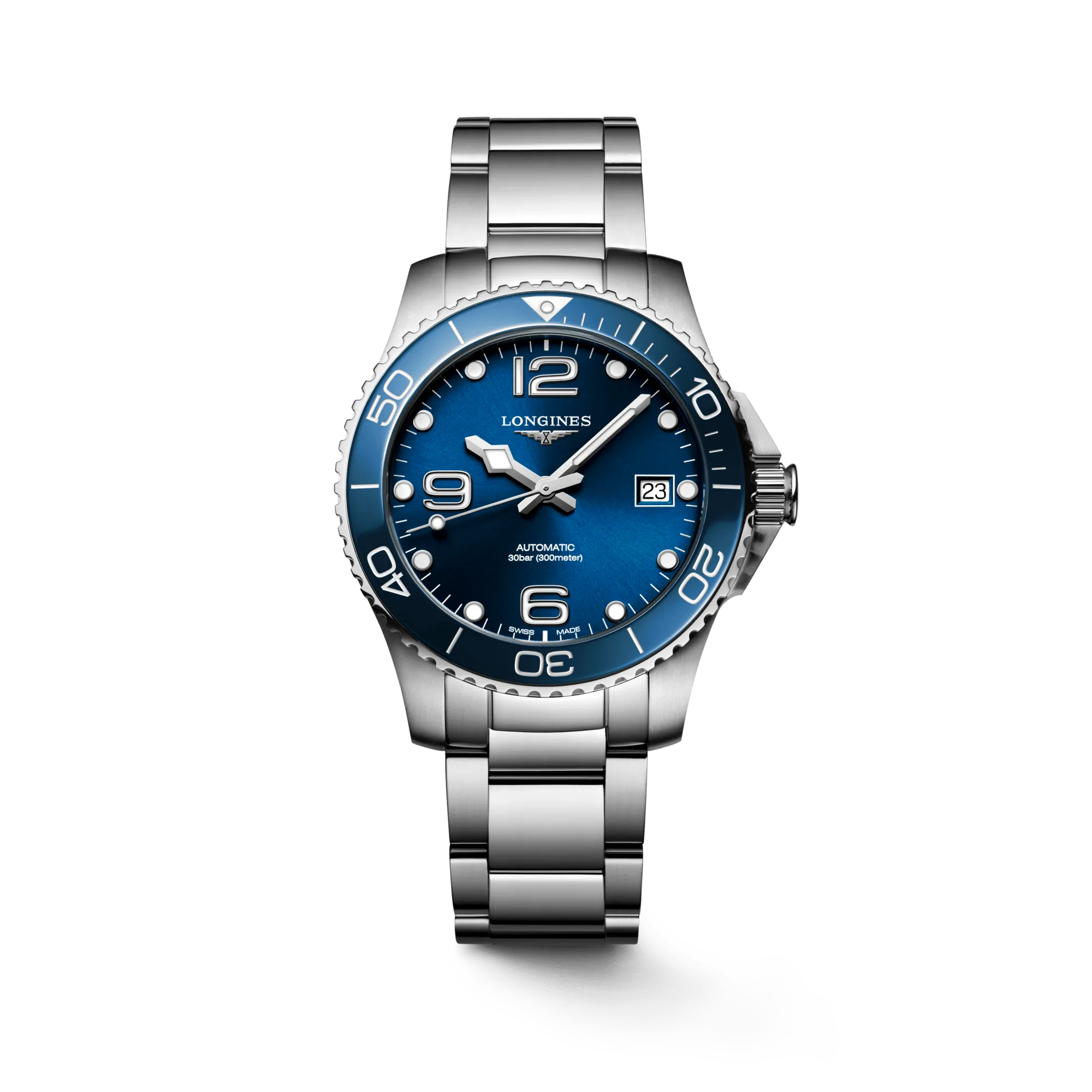Longines HydroConquest 39mm Blue Dial Steel Men's Watch L37804966
