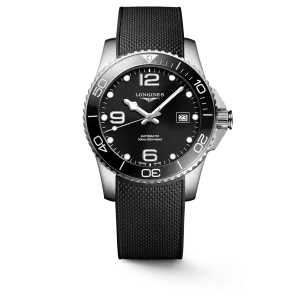 Longines HydroConquest 41mm Black Dial Rubber Strap Men's Watch L37814569