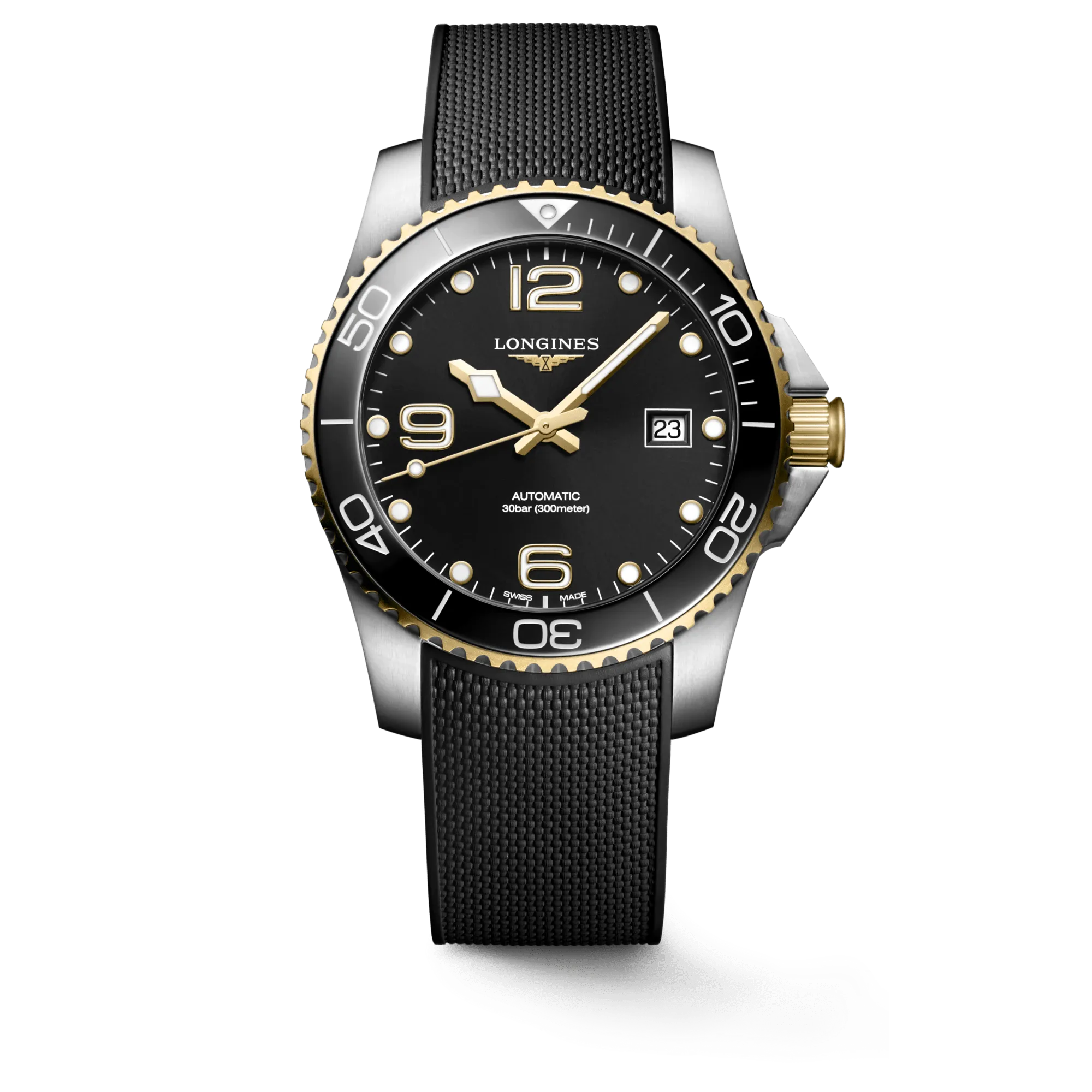 Longines HydroConquest 41mm Black-Gold Men's Watch L37813569