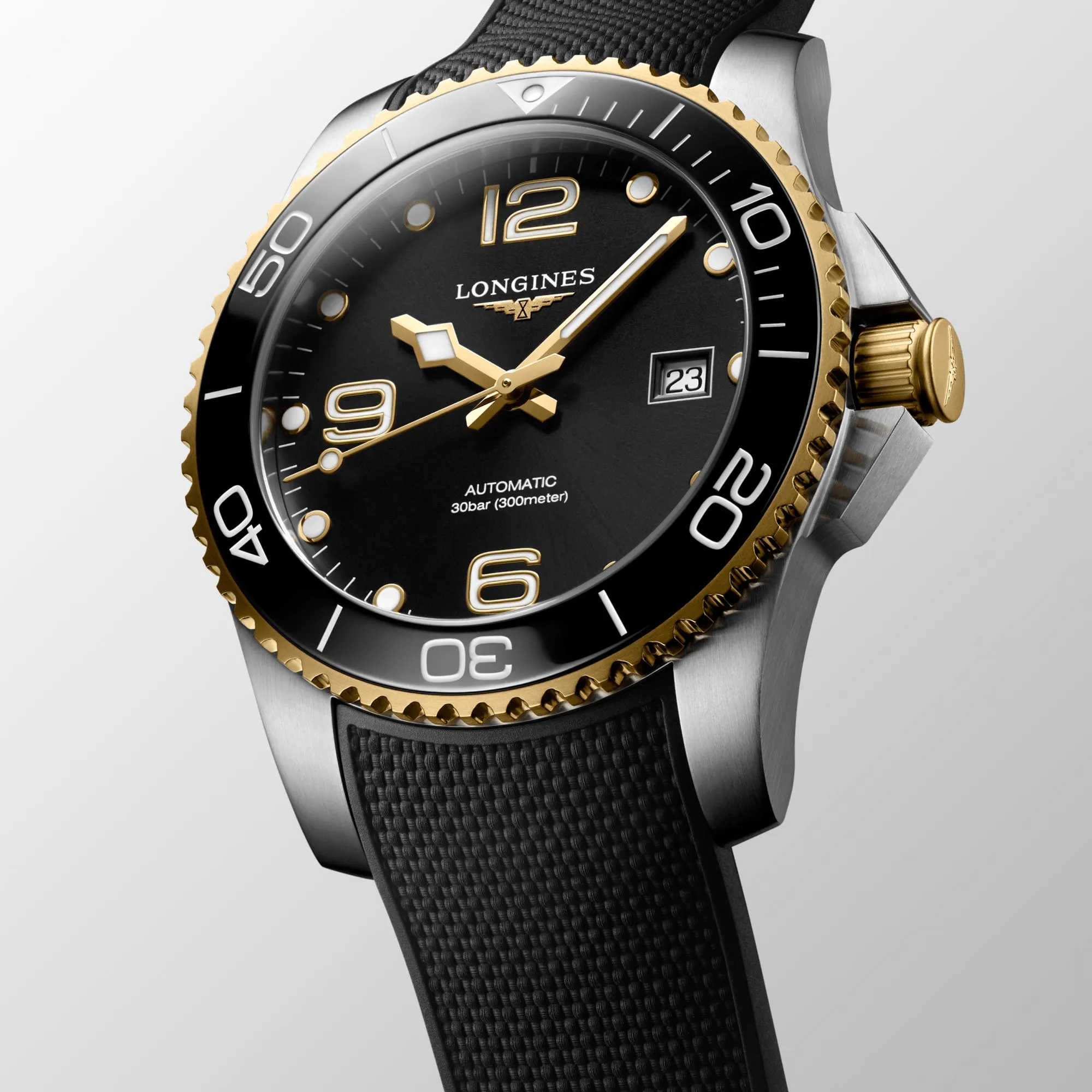 Longines HydroConquest 41mm Black-Gold Men's Watch L37813569