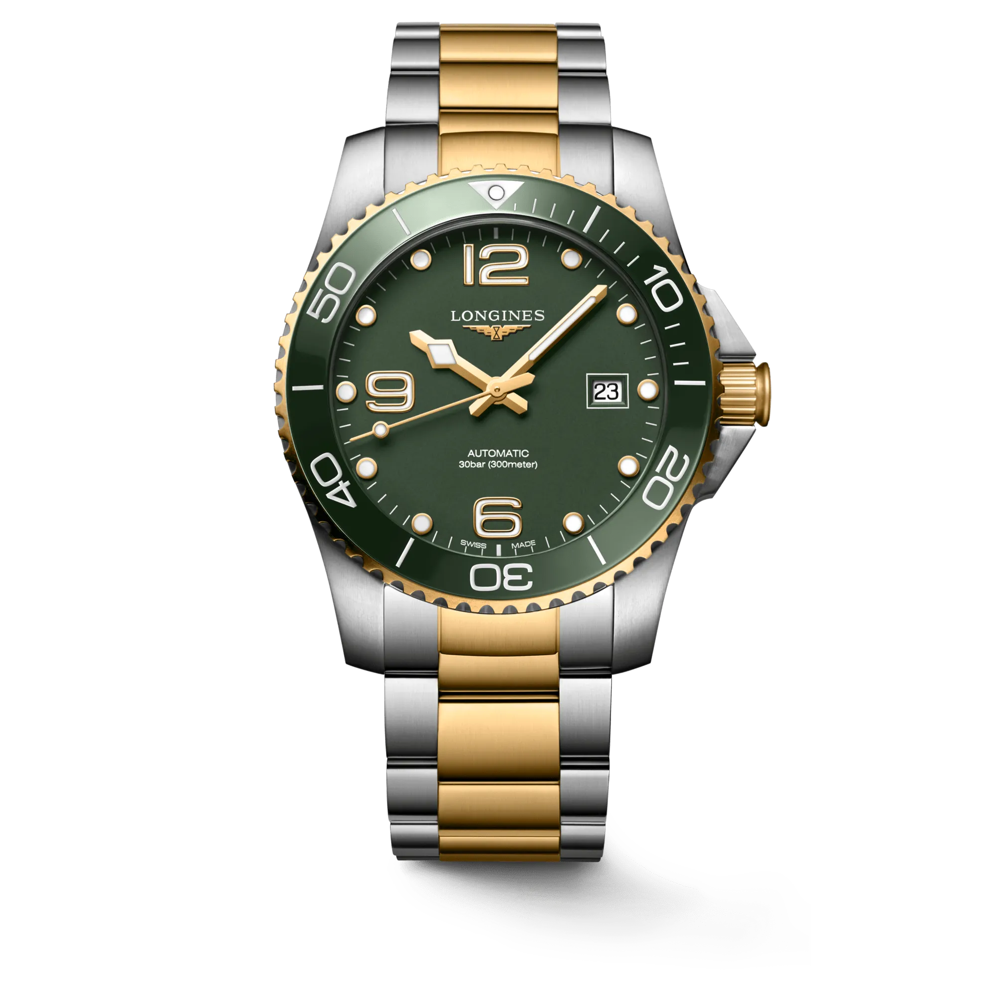 Longines HydroConquest 41mm PVD Stainless Steel Green Matt Men's Watch L37813067