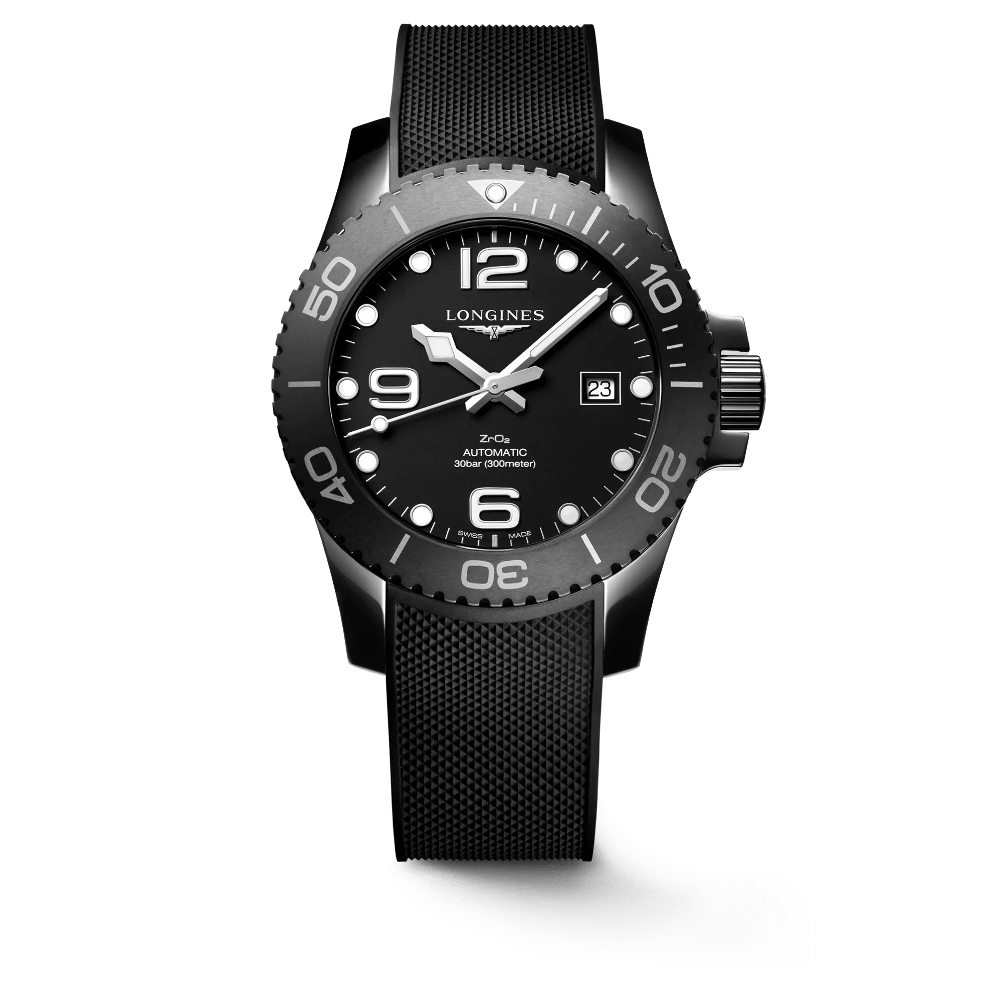 Longines HydroConquest 43mm Black Ceramic Men's Watch L37844569