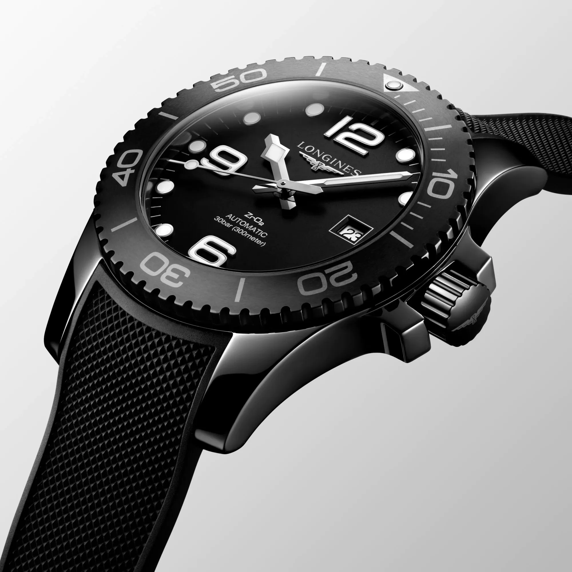 Longines HydroConquest 43mm Black Ceramic Men's Watch L37844569
