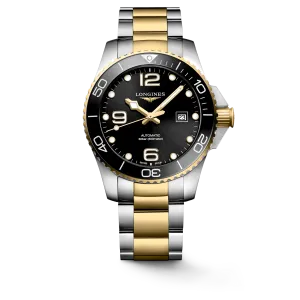 Longines HydroConquest 43mm Black-Gold Steel Men's Watch L37823567