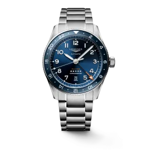 Longines Spirit Zulu Time 42mm Blue Dial GMT Steel Men's Watch L38124936