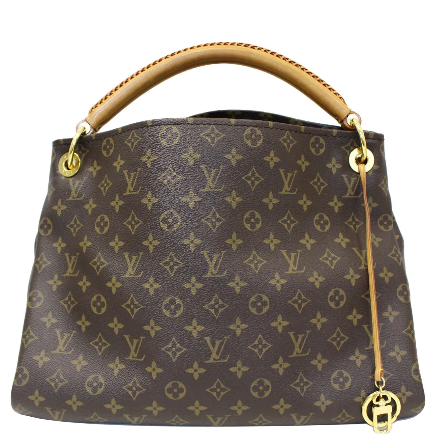 LOUIS VUITTON Artsy MM Monogram Canvas Shoulder Bag Brown