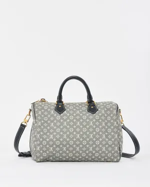 Louis Vuitton Blue Monogram Min Lin Canvas Speedy Bandoulière 30 Bag