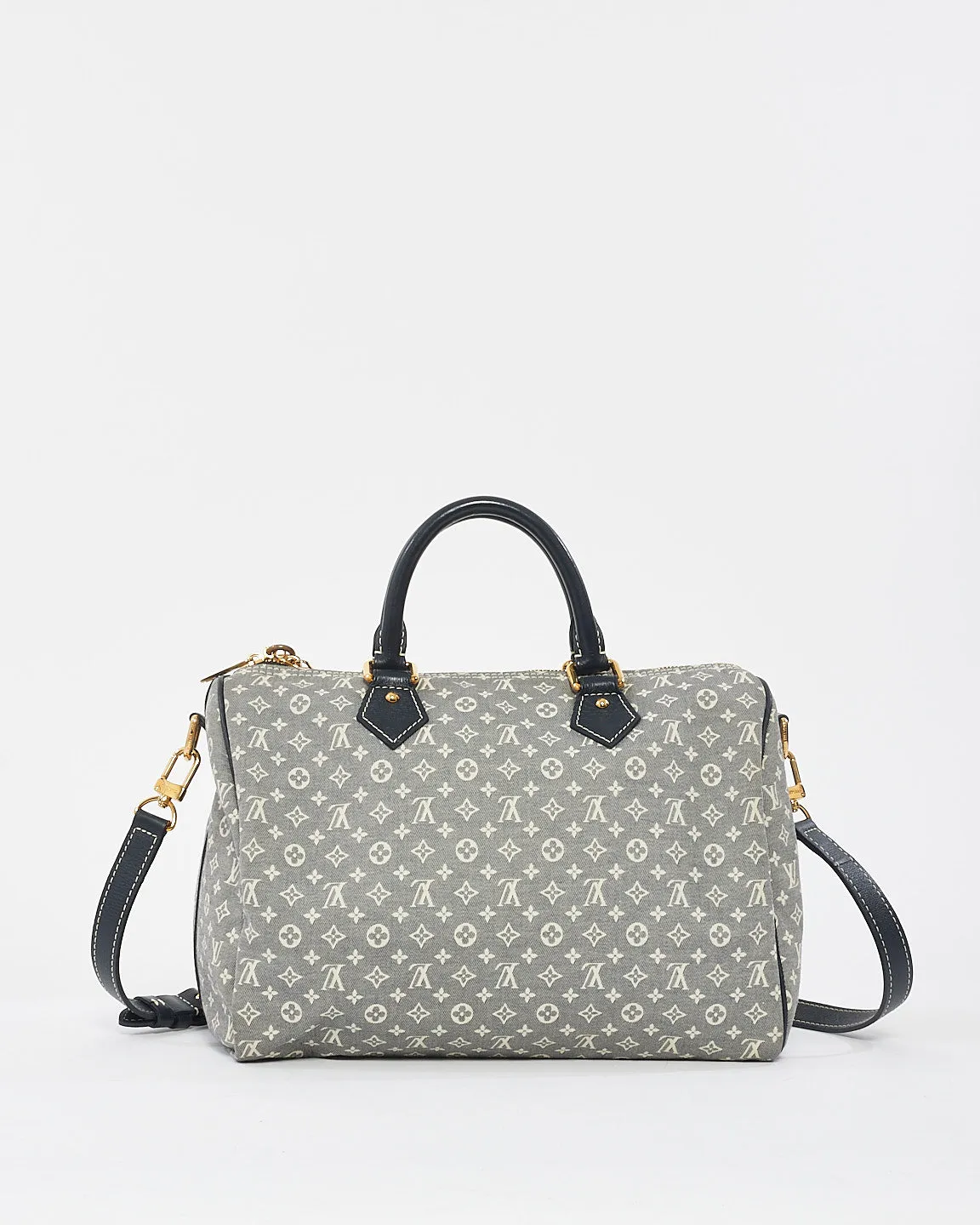 Louis Vuitton Blue Monogram Min Lin Canvas Speedy Bandoulière 30 Bag