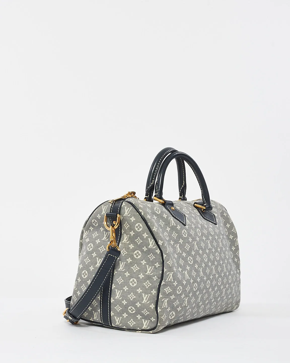 Louis Vuitton Blue Monogram Min Lin Canvas Speedy Bandoulière 30 Bag