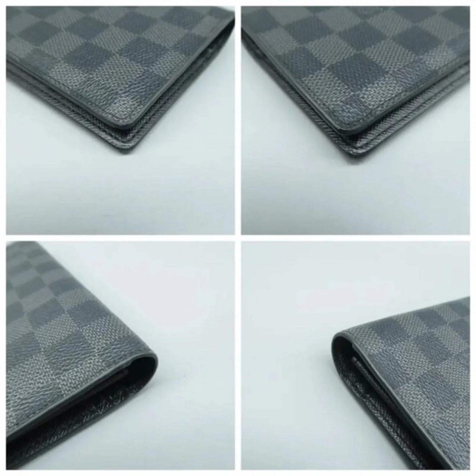 Louis Vuitton Brazza Black Damier Graphite Canvas Wallet
