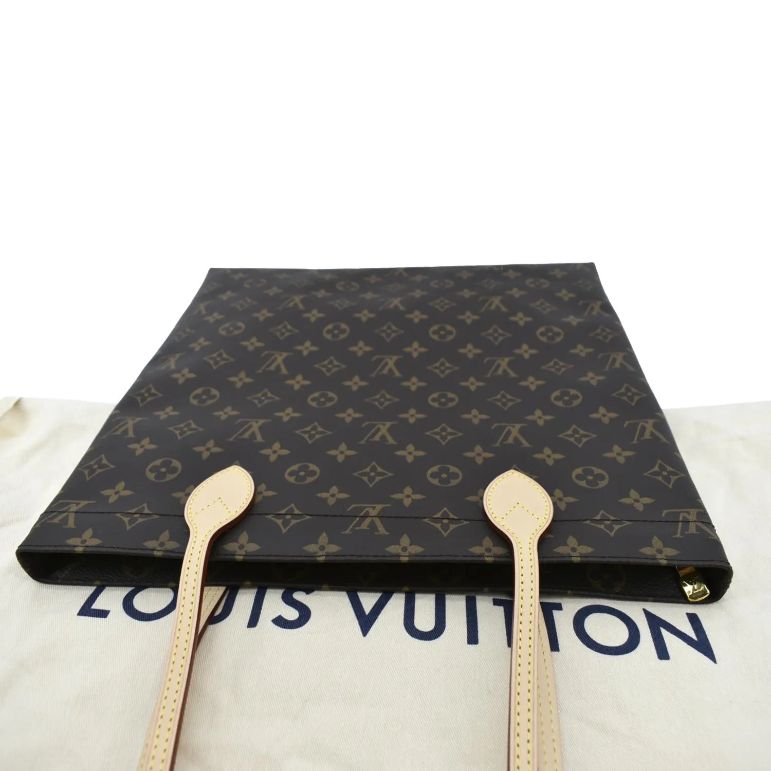 LOUIS VUITTON Carry it Monogram Canvas Shoulder Bag Brown