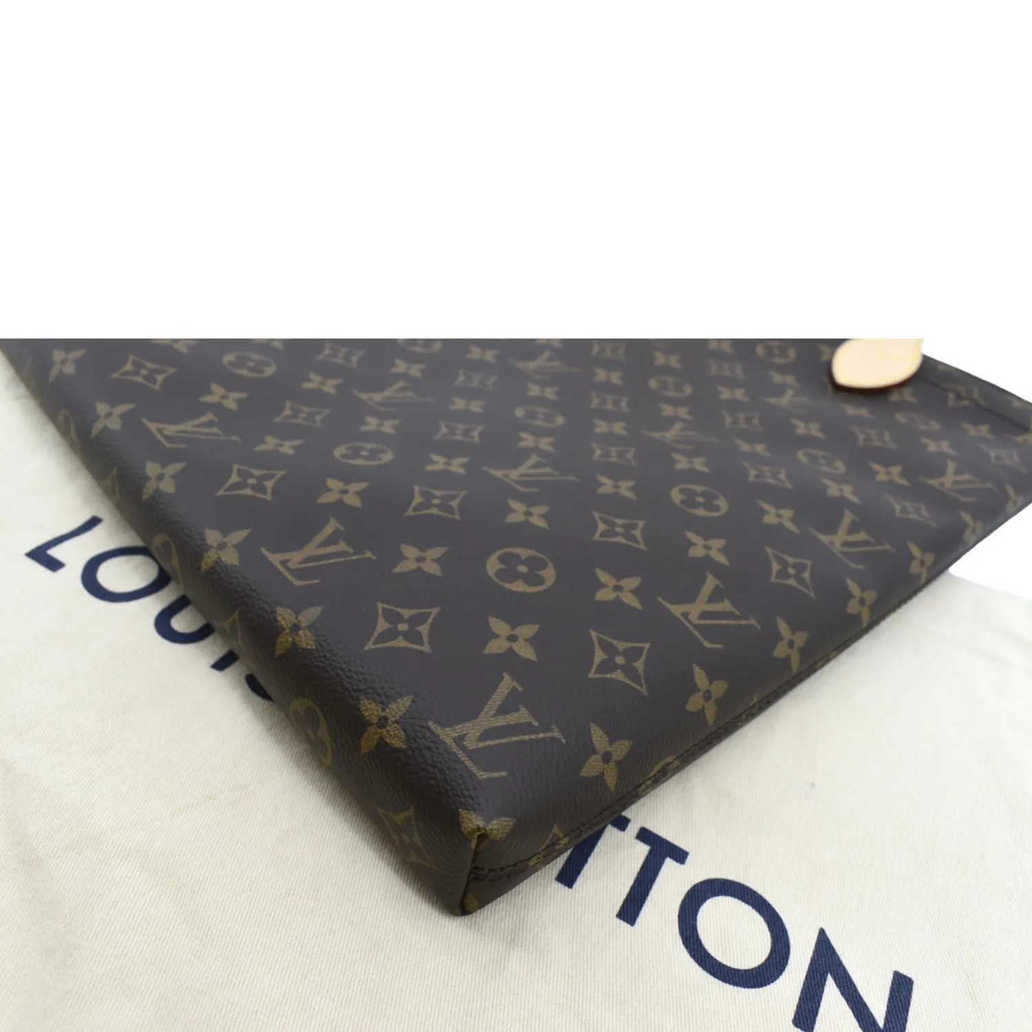 LOUIS VUITTON Carry it Monogram Canvas Shoulder Bag Brown