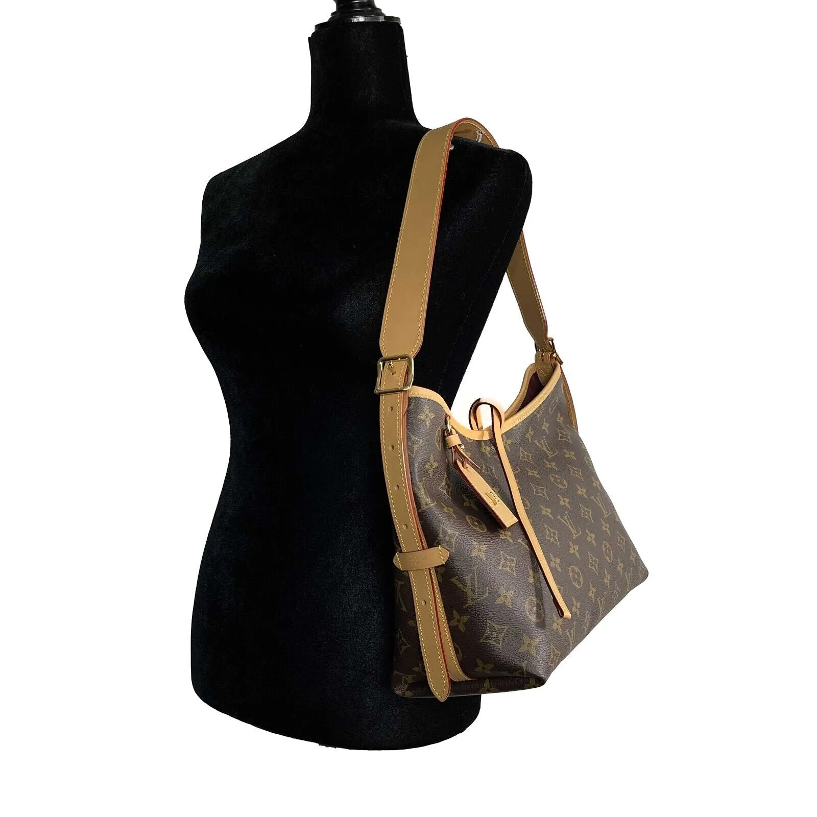 Louis Vuitton CarryAll Hobo Monogram Canvas PM Handbag