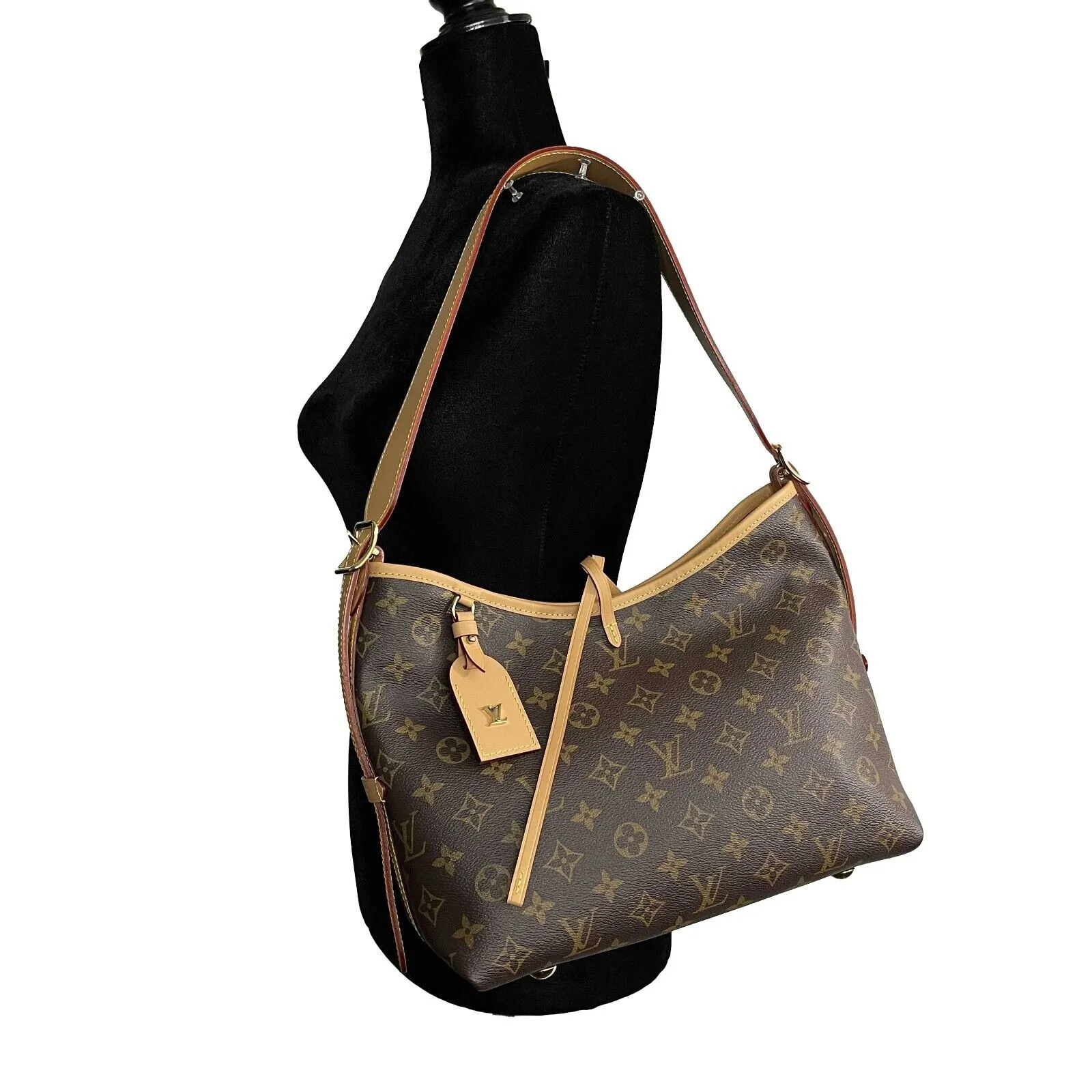 Louis Vuitton CarryAll Hobo Monogram Canvas PM Handbag