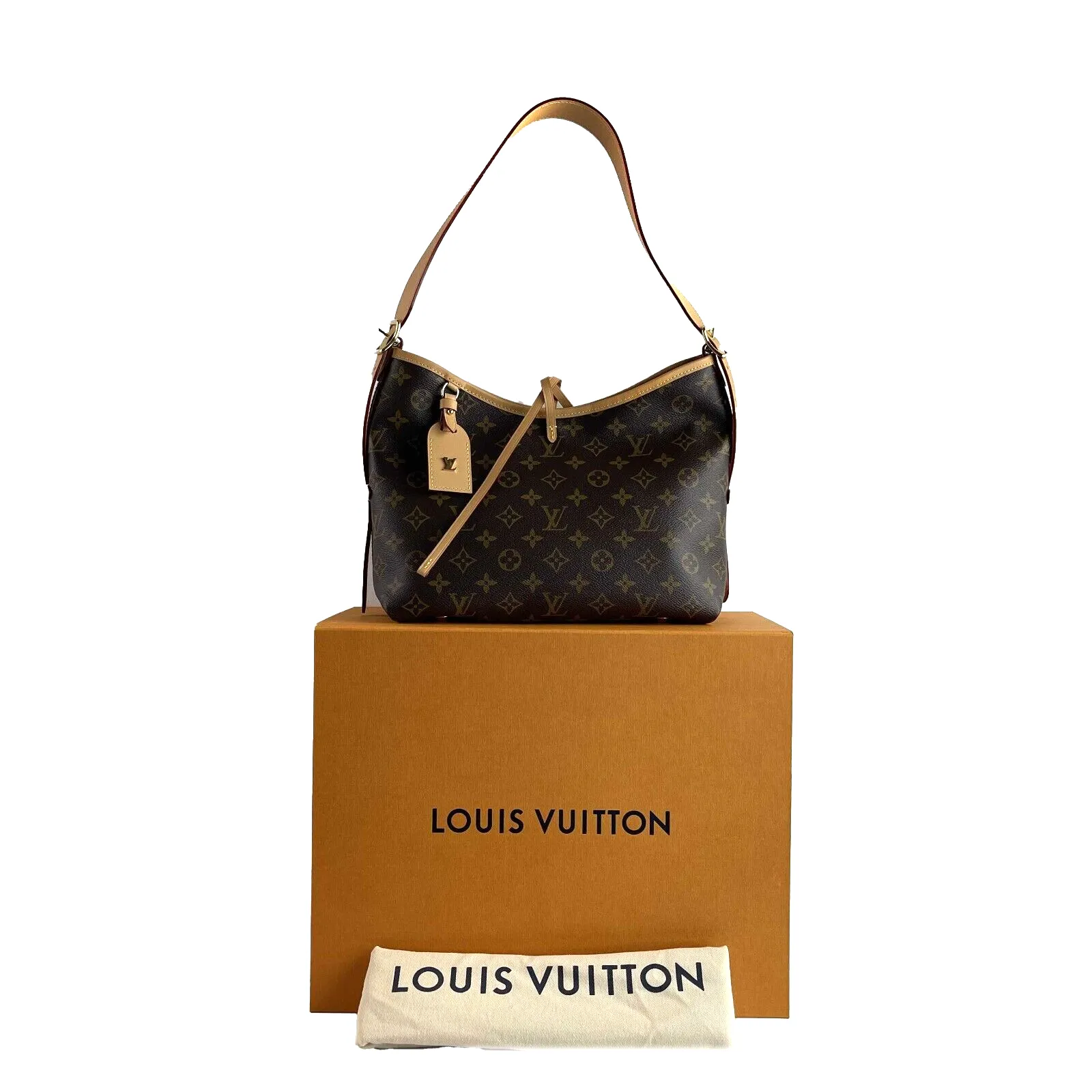Louis Vuitton CarryAll Hobo Monogram Canvas PM Handbag