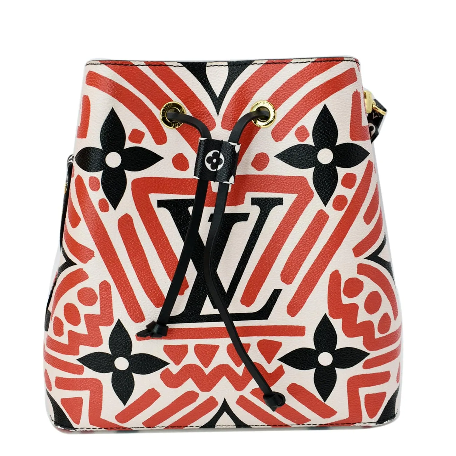 LOUIS VUITTON Crafty NeoNoe MM Monogram Canvas Shoulder Bag Red