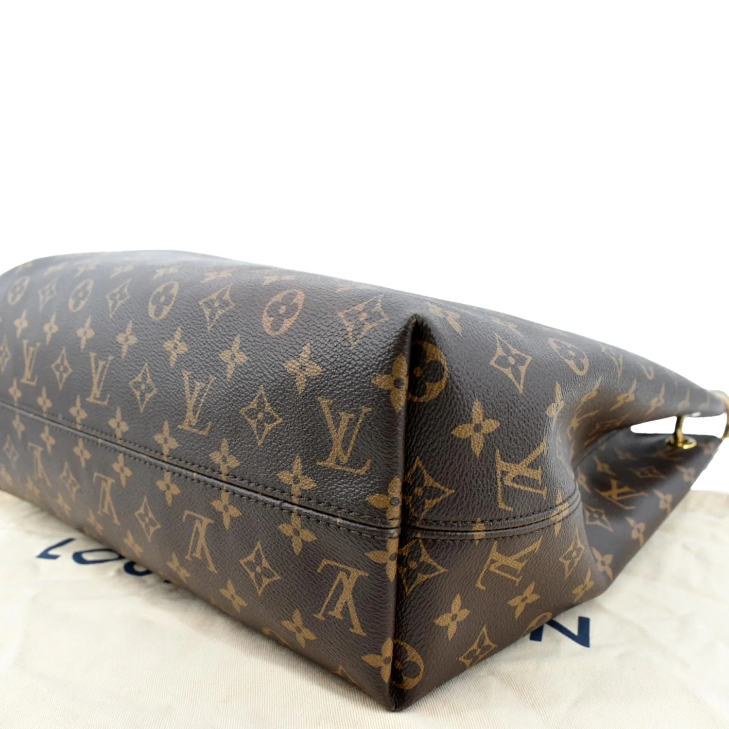 LOUIS VUITTON Graceful MM Monogram Canvas Shoulder Bag Brown