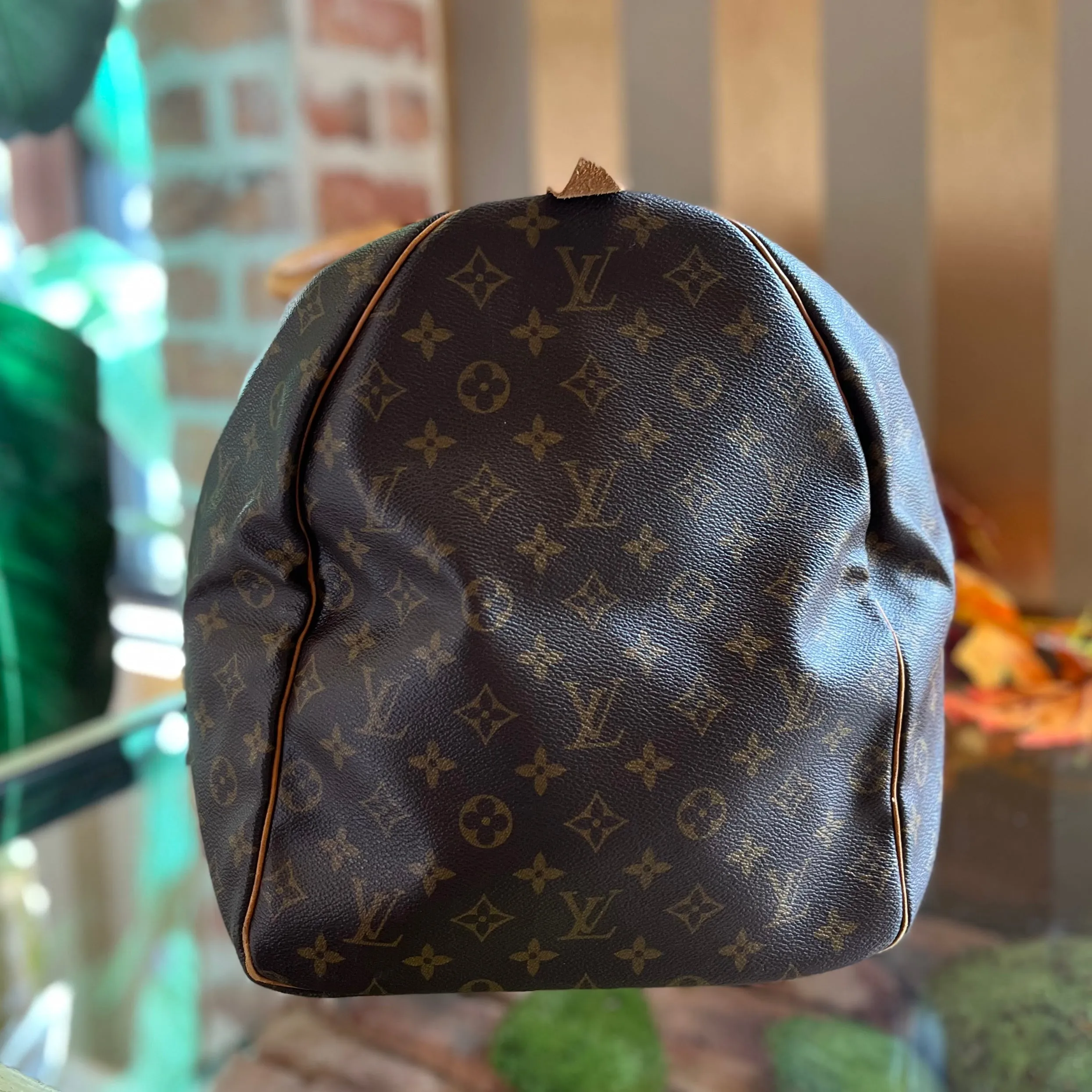 LOUIS VUITTON  Keepall 60 Brown Monogram Canvas Duffle Bag