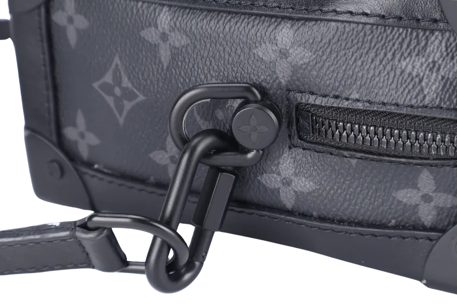 LOUIS VUITTON M44730 SOFT TRUNK MONOGRAM ECLIPSE CANVAS BLACK HARDWARE WITH DUST COVER