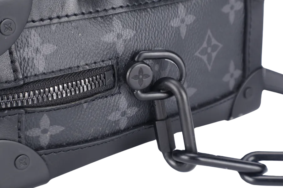LOUIS VUITTON M44730 SOFT TRUNK MONOGRAM ECLIPSE CANVAS BLACK HARDWARE WITH DUST COVER