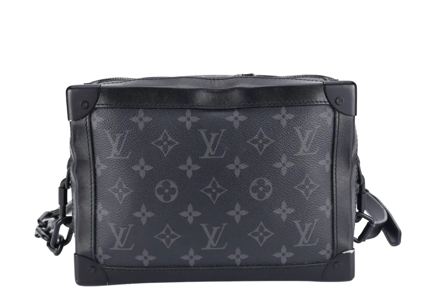 LOUIS VUITTON M44730 SOFT TRUNK MONOGRAM ECLIPSE CANVAS BLACK HARDWARE WITH DUST COVER