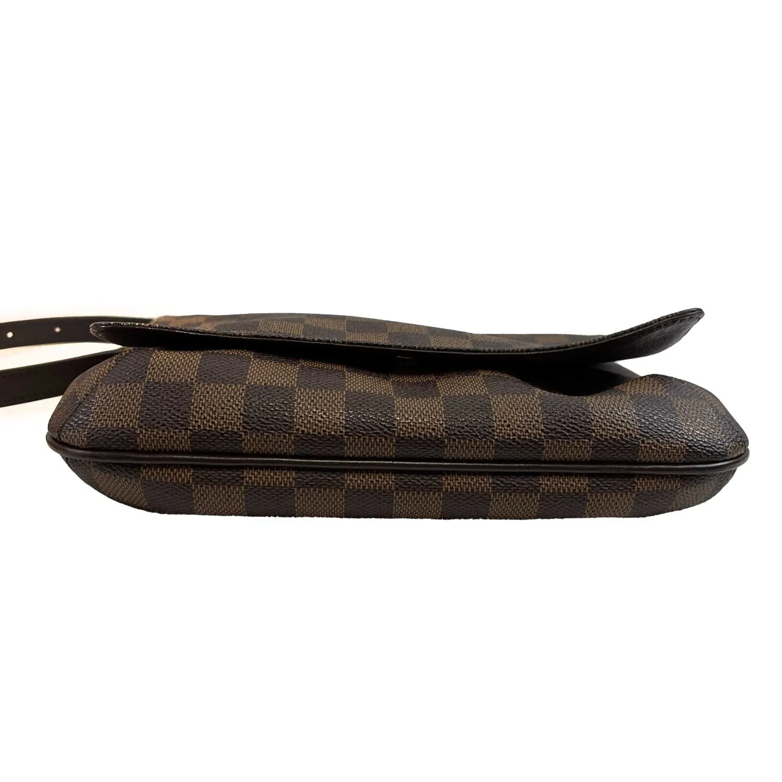 Louis Vuitton Musette Tango Damier Ebene Canvas Shoulder Bag