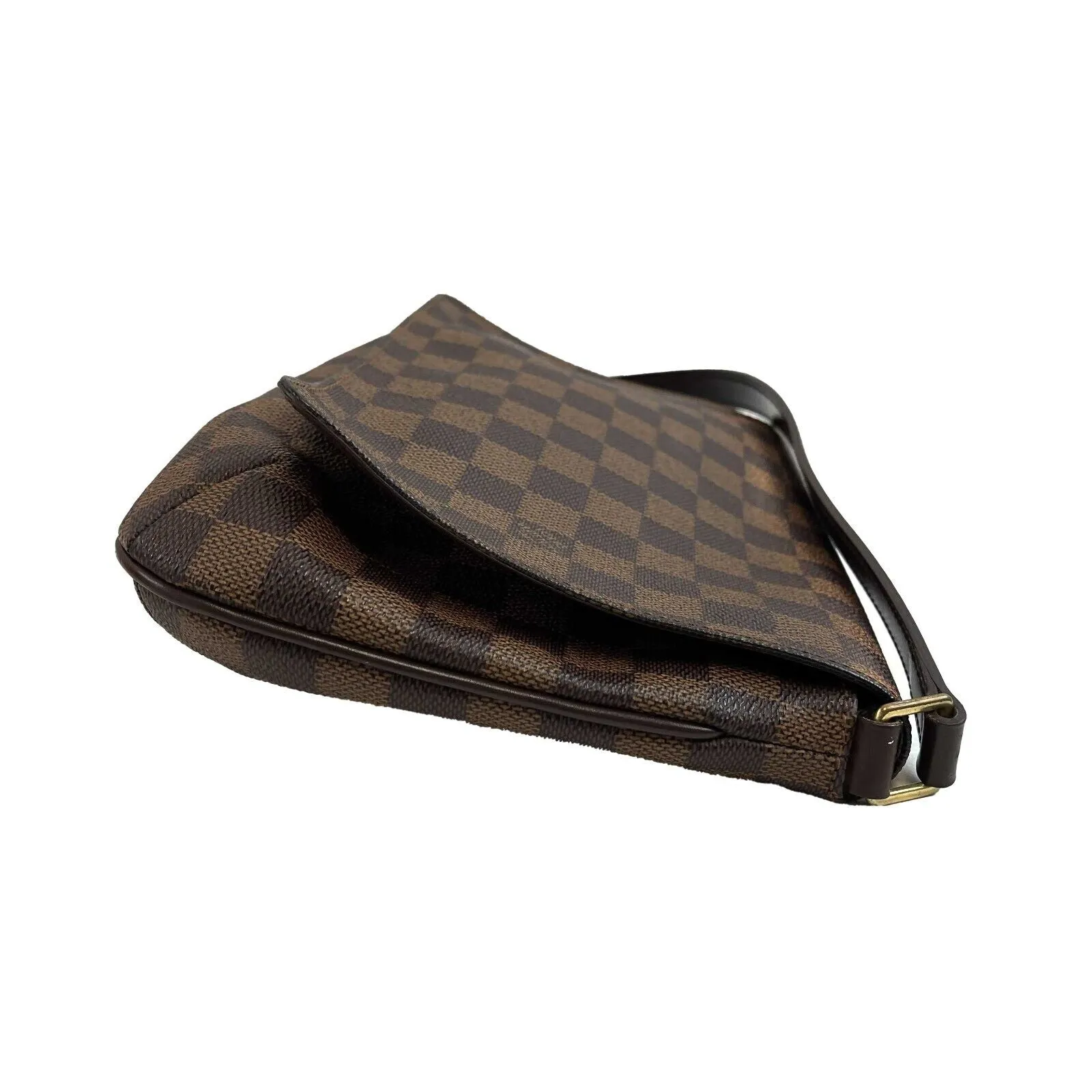 Louis Vuitton Musette Tango Damier Ebene Canvas Shoulder Bag