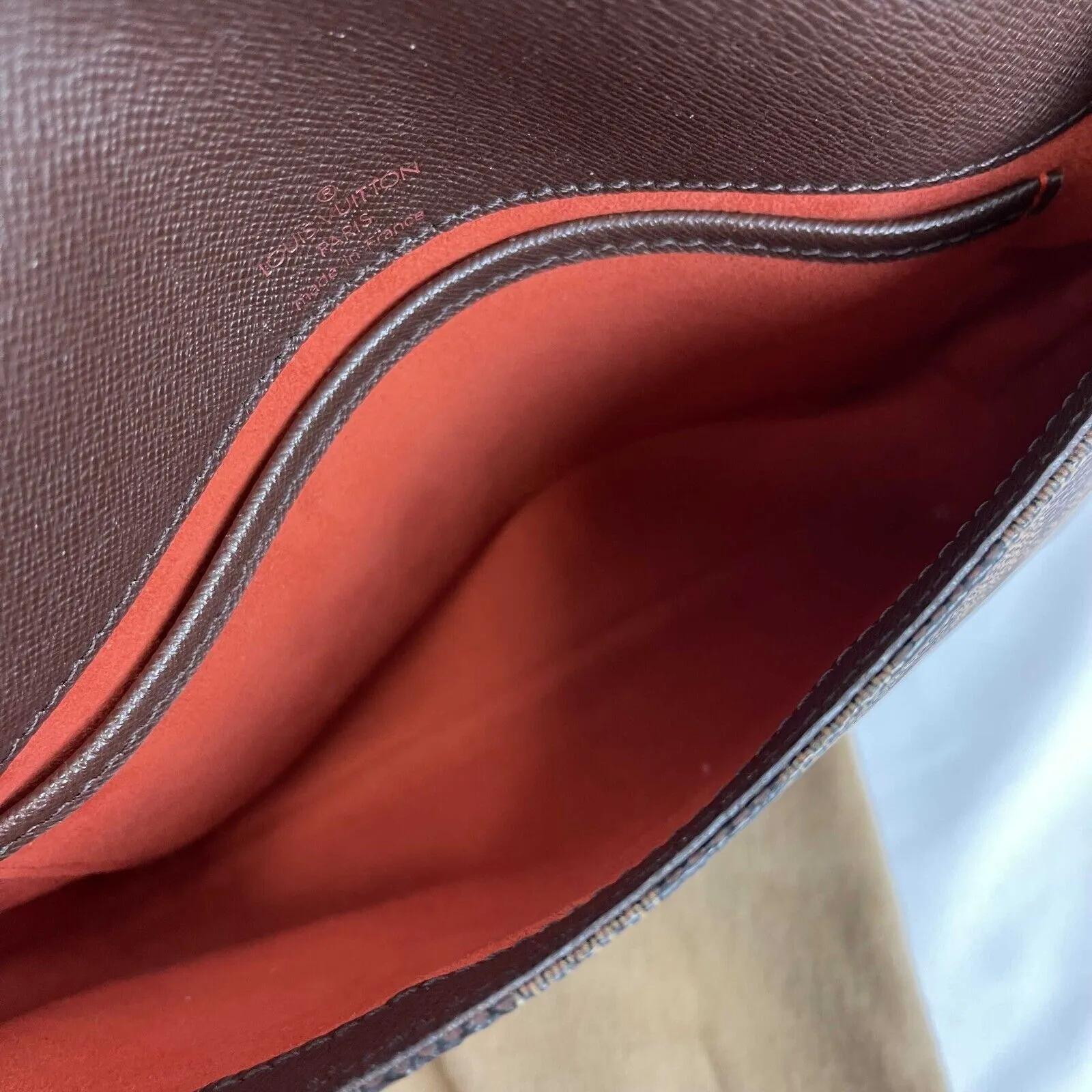 Louis Vuitton Musette Tango Damier Ebene Canvas Shoulder Bag