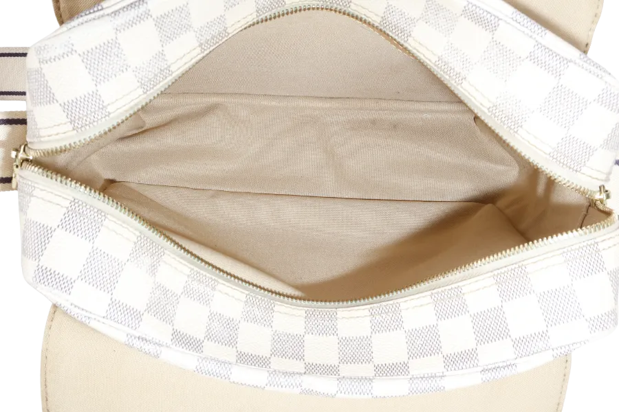 LOUIS VUITTON N51189 NAVIGLIO DAMIER AZUR GOLD HARDWARE WITH DUST COVER