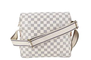 LOUIS VUITTON N51189 NAVIGLIO DAMIER AZUR GOLD HARDWARE WITH DUST COVER