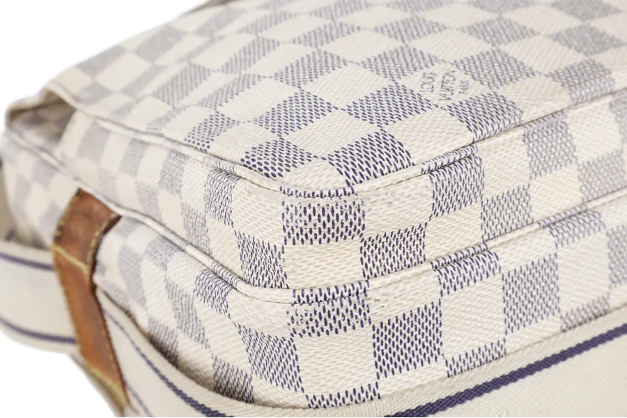 LOUIS VUITTON N51189 NAVIGLIO DAMIER AZUR GOLD HARDWARE WITH DUST COVER