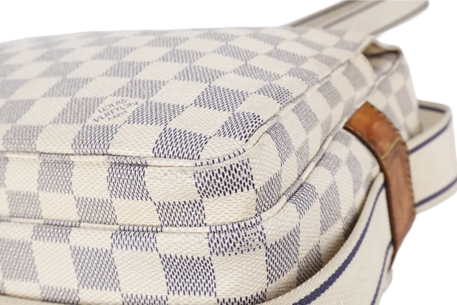 LOUIS VUITTON N51189 NAVIGLIO DAMIER AZUR GOLD HARDWARE WITH DUST COVER