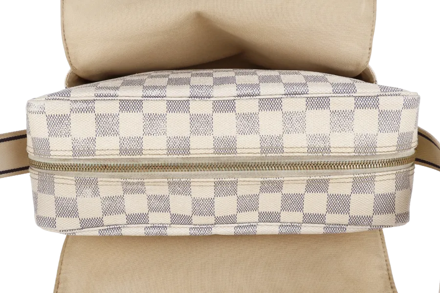 LOUIS VUITTON N51189 NAVIGLIO DAMIER AZUR GOLD HARDWARE WITH DUST COVER